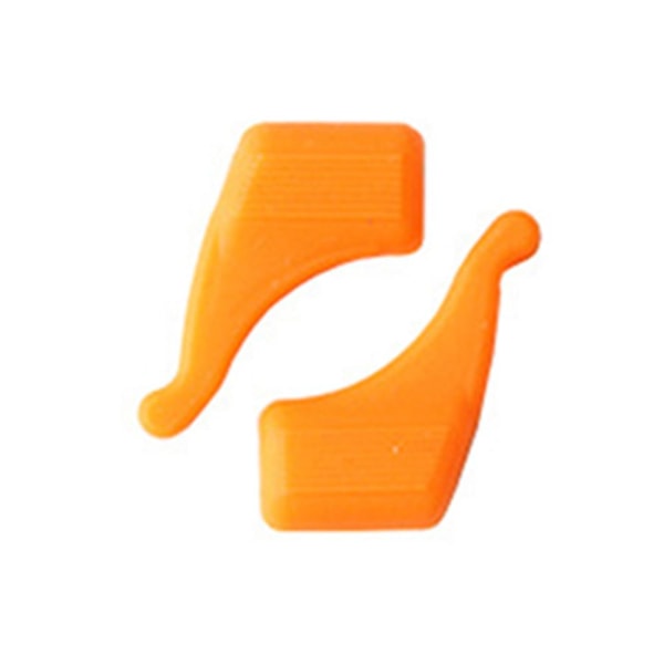 1-Par Anti-Slip Silikon Glasögon Krok Orange