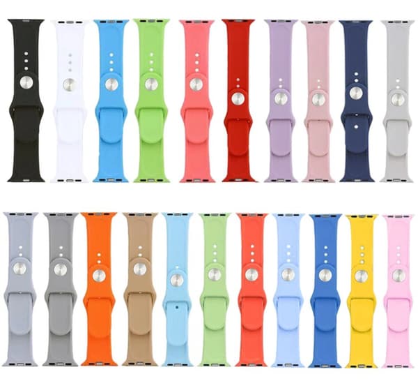 Apple Watch 41mm -  NORTH EDGE Stilrena Silikonarmband Valnöt Medium
