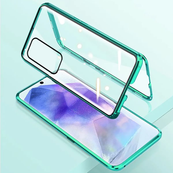 Samsung Galaxy A35 5G - Magnetiskt Dubbelsidigt Skal Grön