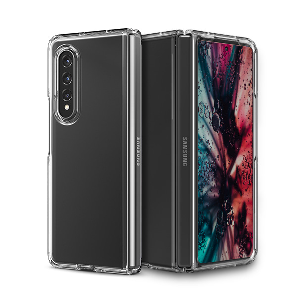 Samsung Galaxy Z Fold 3 - Floveme Silikone Cover Genomskinlig