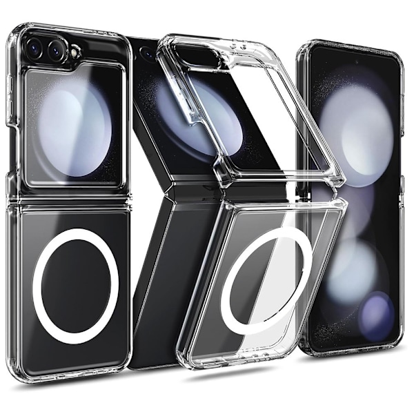 Samsung Galaxy Z Flip 6 - Genomskinligt Skyddande Mag-Safe skal