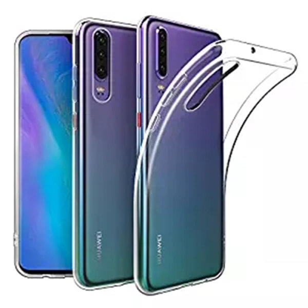 Huawei P30 - Skyddande Tunt Silikonskal (FLOVEME) Transparent/Genomskinlig