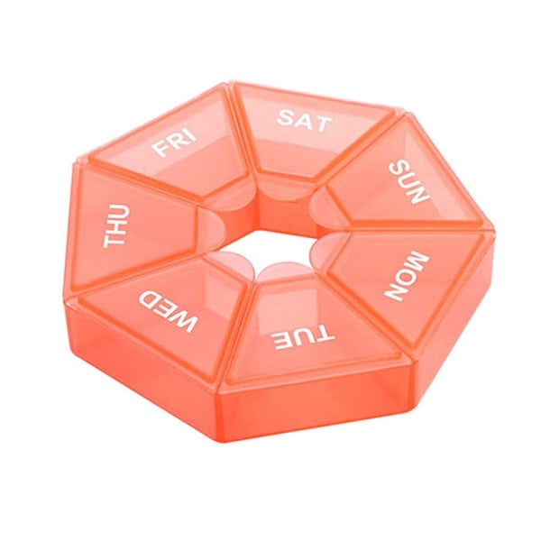 Dosett Medicinask Veckoask Doseringsask Orange