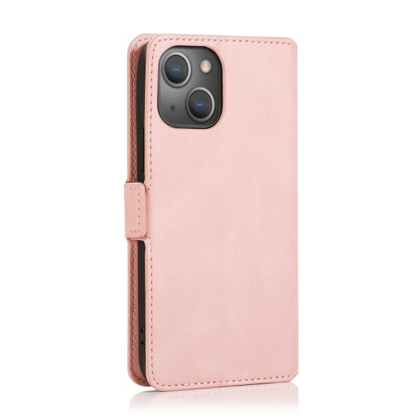 Stilrent Plånboksfodral med Flip-Funktion för iPhone 15 Pink gold