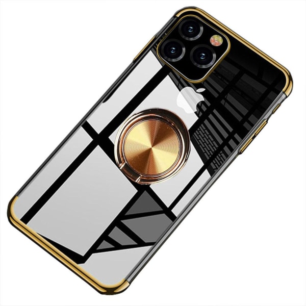 iPhone 12 Pro - Floveme Cover med Ringholder Roséguld