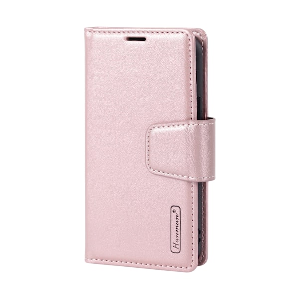 iPhone 15 Plus - Fodral med Praktiska Förvaringsmöjligheter Roséguld