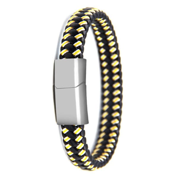 Flerfärgat Flätat Armband Orange-Blå