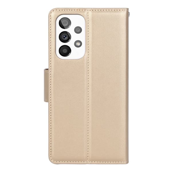 Samsung Galaxy A33 5G - Elegant HANMAN lompakkokotelo Roséguld