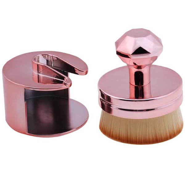 Premium Mjuk Oval Makeupborste Foundation / Löspulver Silver Silver