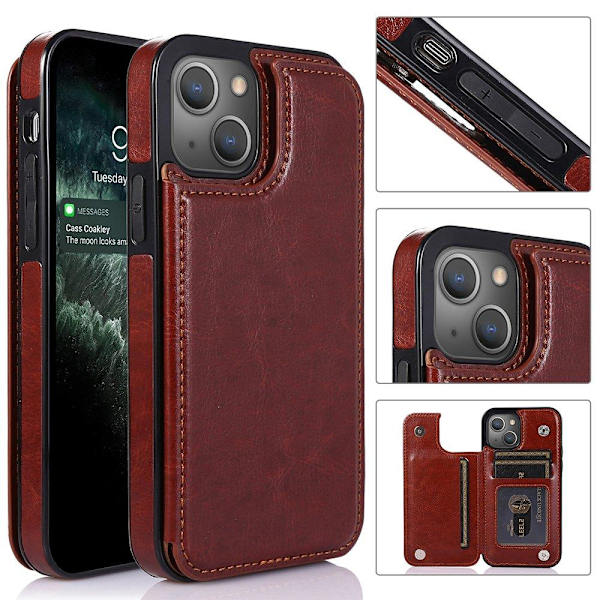 iPhone 13 - Etui med kortholder Röd