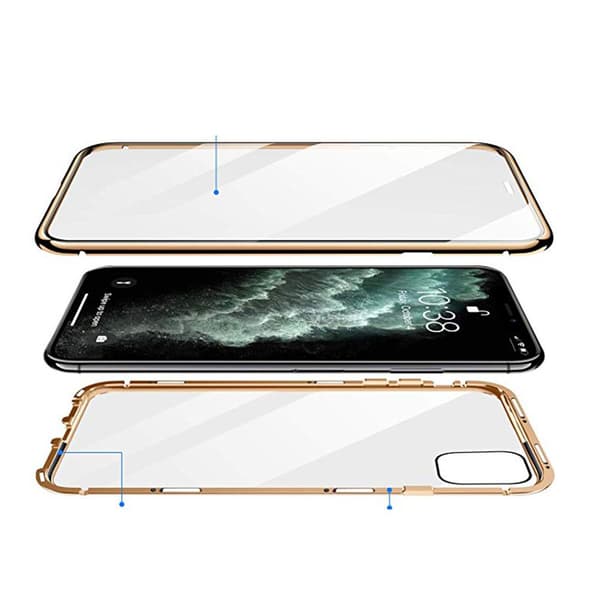 iPhone 11 Pro Max - Beskyttende fuldcover Magnetisk cover Blå