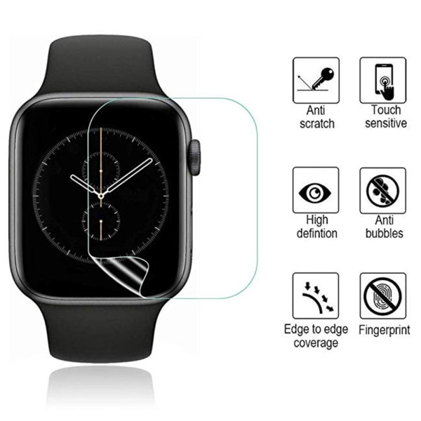Mjukt Skärmskydd PET Apple Watch Series 5/4 40/44mm Transparent