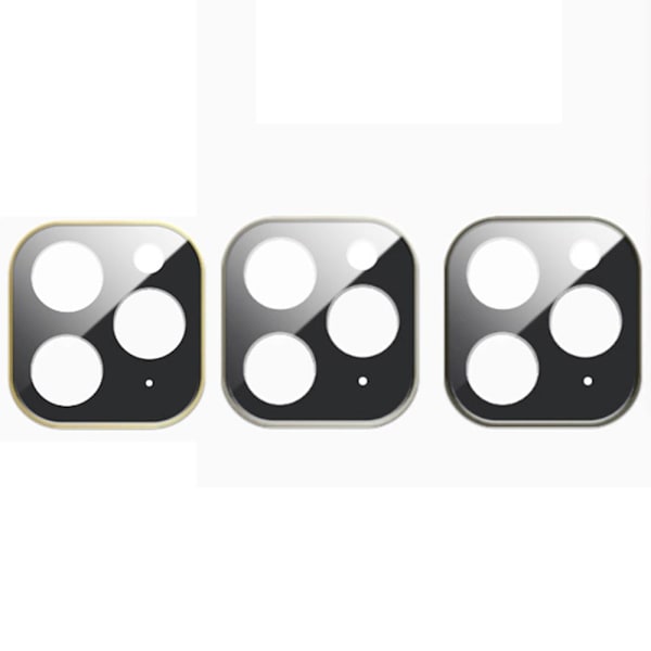 iPhone 11 Kameralinsskydd i Härdat glas + Titanlegeringsram Silver