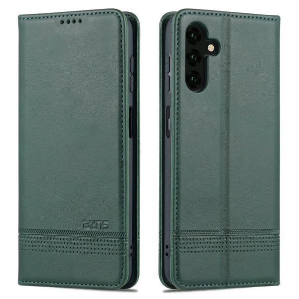 Samsung A14 5G- Lommebokdeksel med 3 kortspor i flere farger Mökgrön