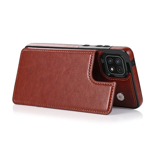 Samsung Galaxy A22 5G - Cover med kortholder Roséguld
