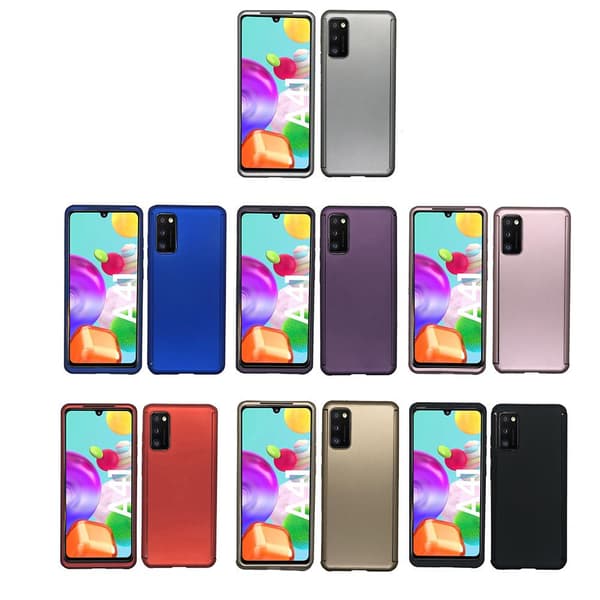Samsung Galaxy A41 - Dubbelskal (FLOVEME) Blå Blå