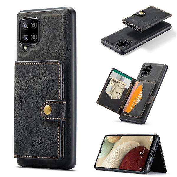Samsung Galaxy A12 - Cover med kortholder Grön