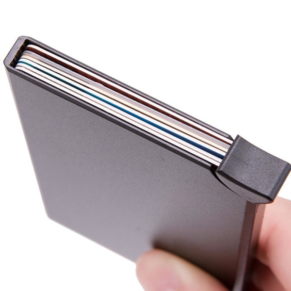 Smidig RFID-Skydd Korthållare Silver