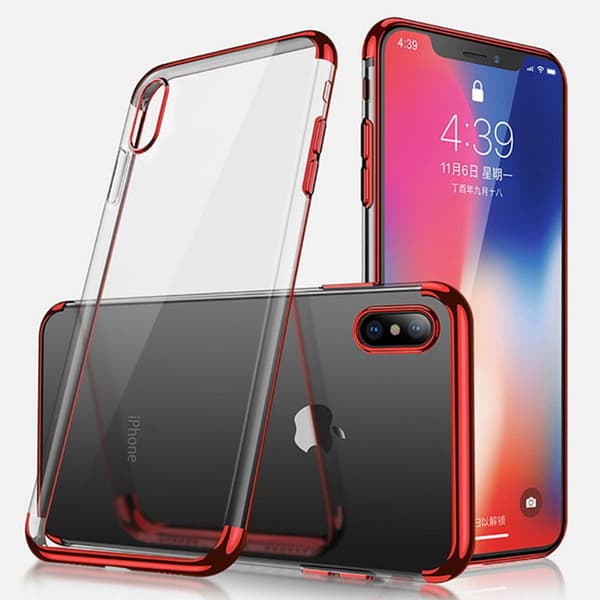 Effektfullt Skal av mjuk Silikon till iPhone XS Max Blå