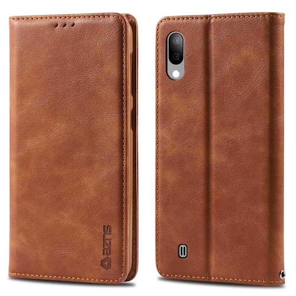 Samsung Galaxy A10 - Praktiskt Plånboksfodral LightBrown Ljusbrun