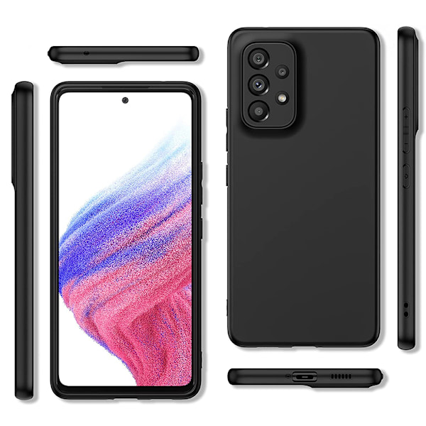 Samsung Galaxy A72 - Stötdämpande Extra Tunt Skal Svart