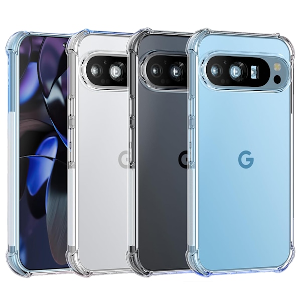 Google Pixel 9 - Slittåligt Elegant Silikonskal med Airbagfunktion