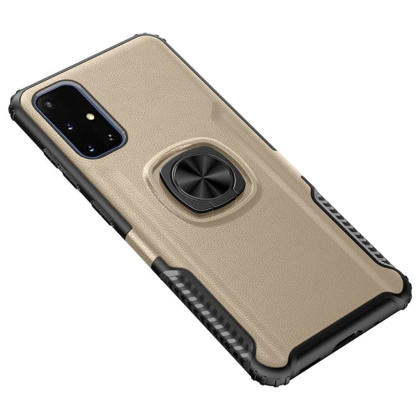 Samsung Galaxy A71 - Leman cover med ringholder Guld