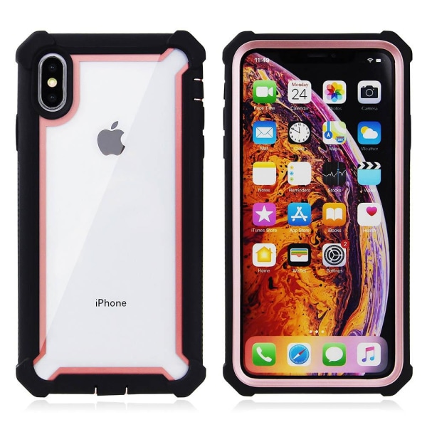 iPhone XS Max - Stötdämpande Kraftfullt Skyddsfodral Kamouflage Rosa