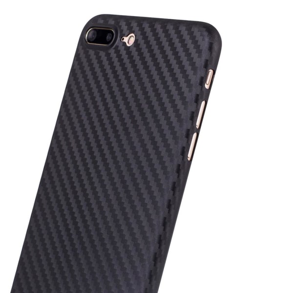 Tunt och smidigt Skal i Carbonmodell till iPhone 7 Plus Marinblå