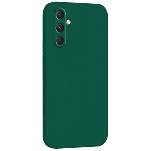 Samsung Galaxy S24 FE - Stilrent Hållbart TPU Silikon Skal Mörkgrön