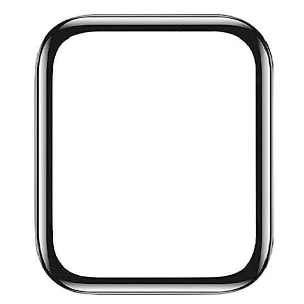 Apple Watch Series Ultra 49mm Skärmskydd PET Svart ram (2-pack) Transparent