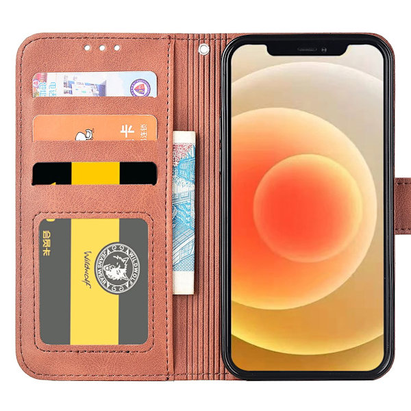 iPhone 14 Plus - FLOVEME Plånboksfodral Röd