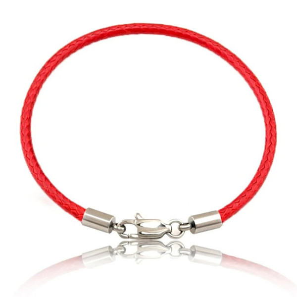 Hög Kvalitet Tunt PU-Läder Armband Svart