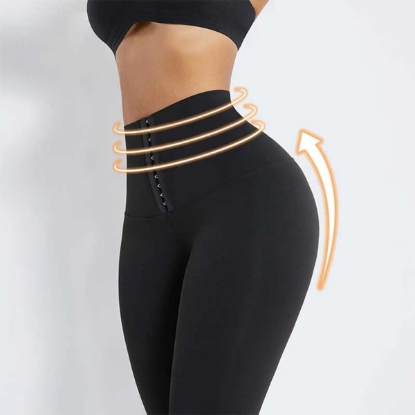 Yogashort Yogabyxor Tränings Leggings Flera Längder Svart L