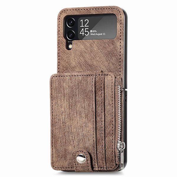 Skal med Kortack - Samsung Galaxy Z Flip 3 Blå