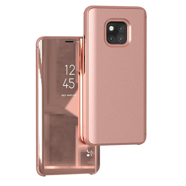 Huawei Mate 20 Pro - Effektfullt Smart Fodral (LEMAN) Guld