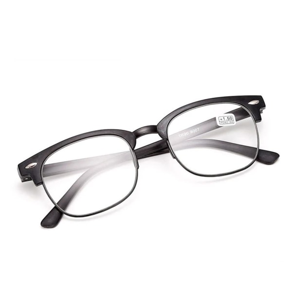 Læsebriller med Styrke +1,0-+4,0 Svart +3.5