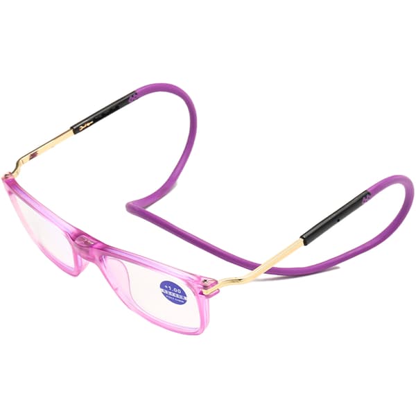 Praktiska Unisex TR Magnetiska Läsglasögon Blå 2.5