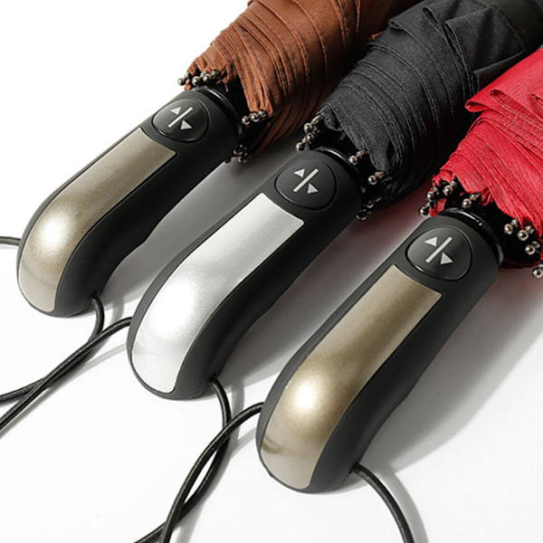 Automatiskt Hållbart Paraply Svart