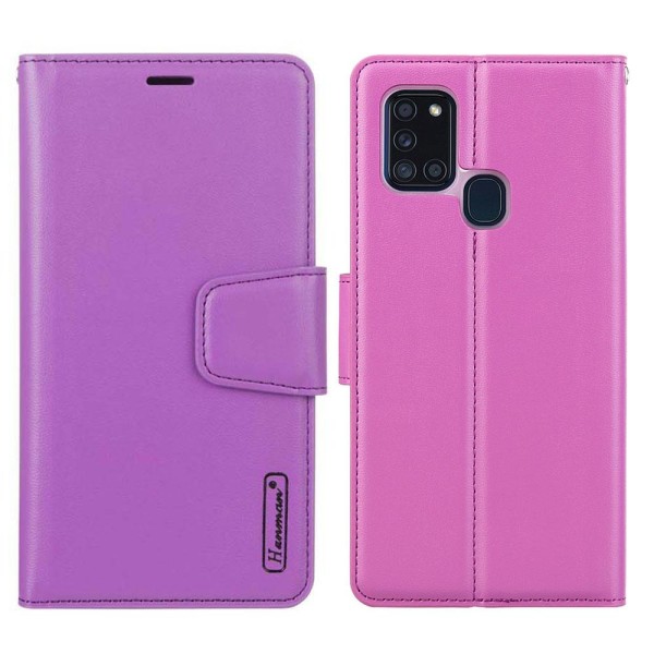 Samsung Galaxy A21S - HANMAN Wallet etui Lila