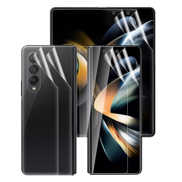 2-PACK Galaxy Z Fold 4 - 4-in-1 Skärmskydd & Kameralinsskydd Transparent