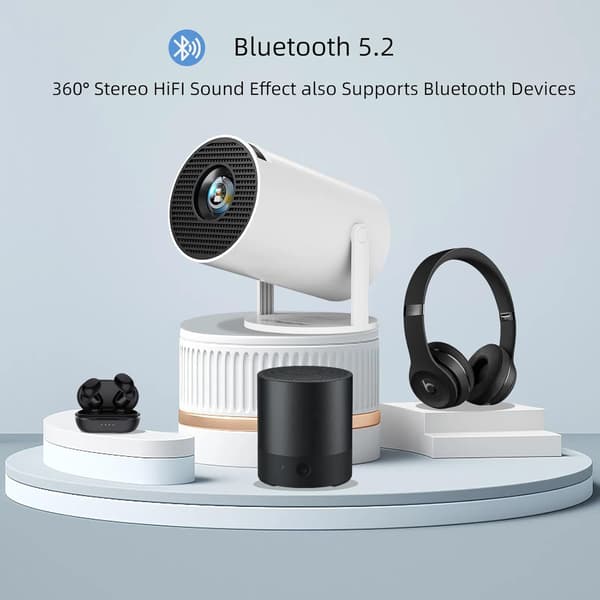 HY300Pro  Smart projektor med Android TV & 350 ANSI Svart