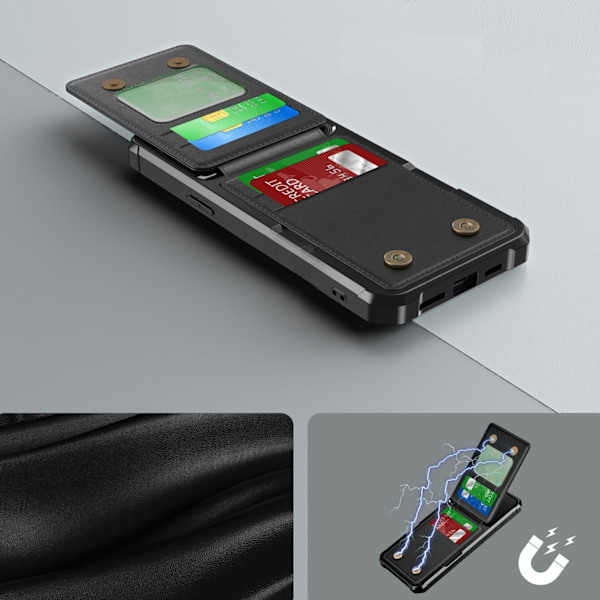 iPhone 13 Pro Max Plånboksfodral - Slimmat Design och Full Skydd