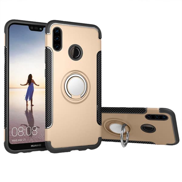 Huawei P30 Lite - Praktiskt Skal med Ringhållare (FLOVEME) Blå