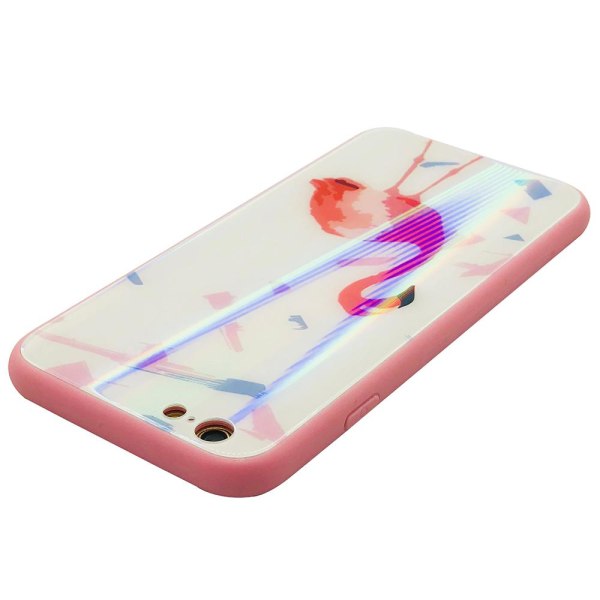 Elegant Skyddskal för iPhone 6/6S Plus (Härdat glas) Flamingo Flamingo