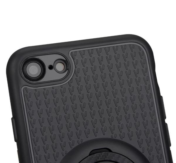 iPhone 6/6S+ - Carbon Silikonskal med Ringhållare FLOVEME Blå Blå