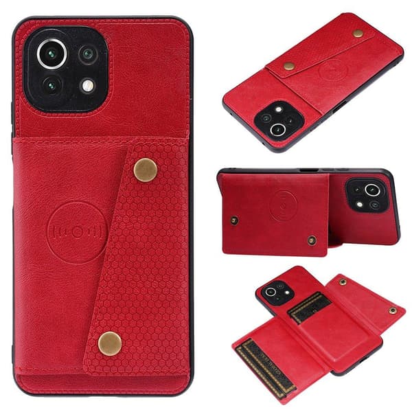 Xiaomi Mi 11 Lite - Skal med Kortfack Svart
