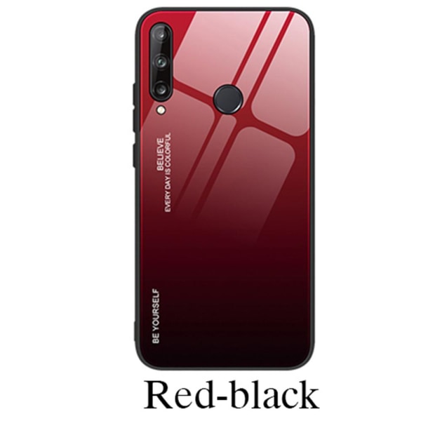 Huawei P40 Lite E - Skyddande NKOBEE Skal Lila/Blå
