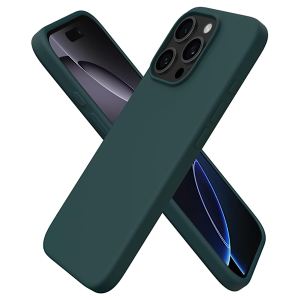 iPhone 16 Pro - Silikonskal med Premiumskydd Grå
