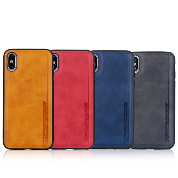 iPhone XS MAX - Stötdämpande PU-Läder Skal Blå